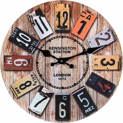 Horloge Murale Bois, 12'' Horloge Murale Geante, Horloge Vintage, Horloge Murale Design Moderne, Grande Horloge Murale, Silencieuse Pendule Murale, Decoration Chambre, Deco Maison, Deco Murale