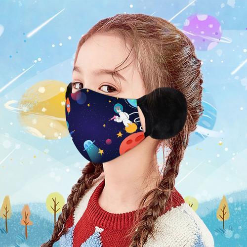 Masque De Visage Imprimé Réutilisable Chaud De Modèle De Planète Pour  Enfants