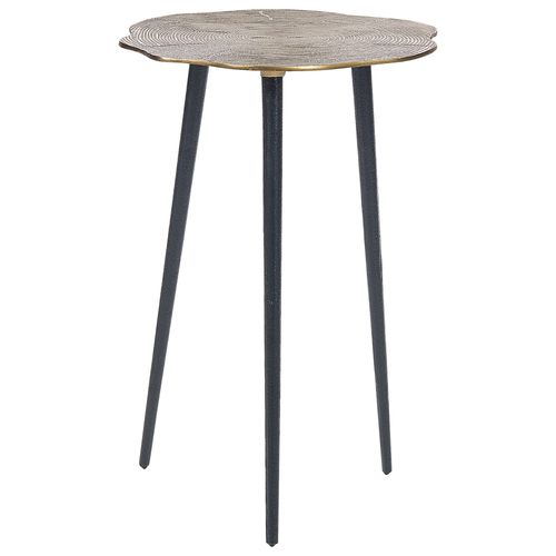 Table D'appoint Doré Et Noir Munnar