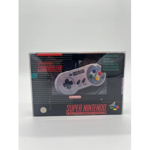 Snes Super Nintendo Controller Manette - Pal Cib Tested Collector Condition Case