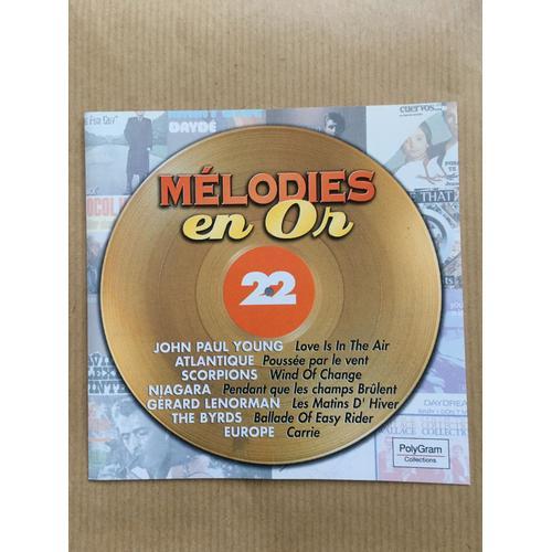 Mélodies En Or - Volume 22 - Cd Musique -