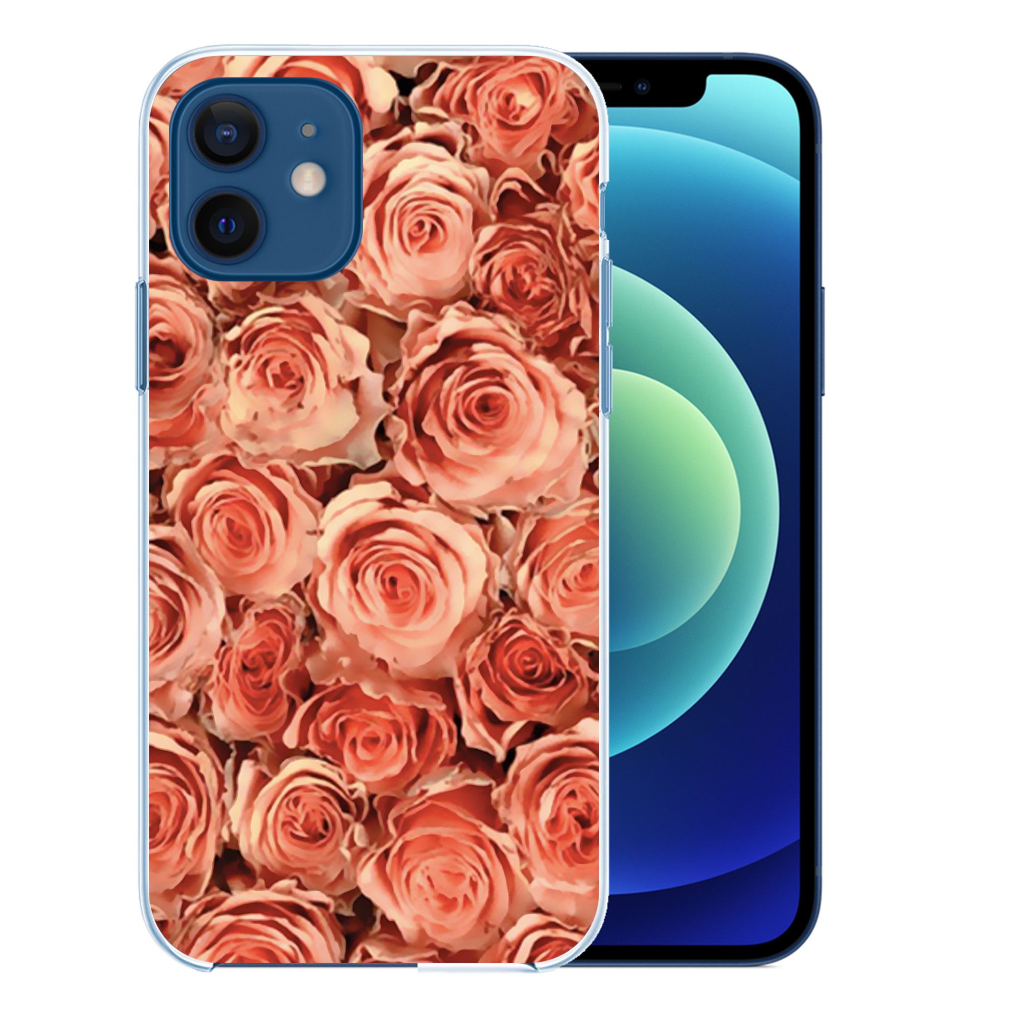 Coque Pour Iphone 12 - Bouquet Roses