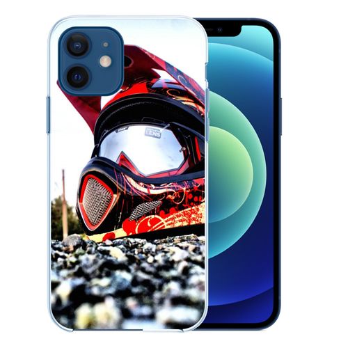 Coque Pour Iphone 12 - Casque Moto Cross