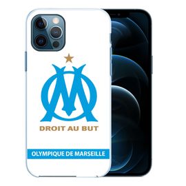 Coque Pour Iphone 12 Pro - Logo Om Marseille Blanc