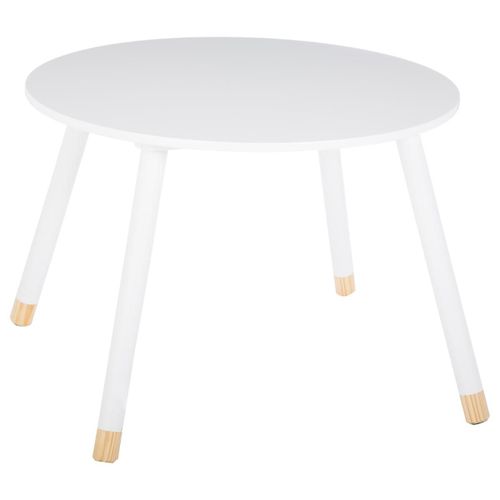 Table Douceur Blanc Pour Enfant En Bois Ø60cm