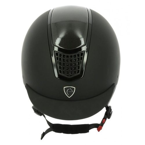 Casque Equithème "Airy" - Couleur : Noir/Carbone/Noir, Taille : 56-58