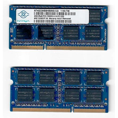 BARRETTE MEMOIRE NANYA DDR3 204 BROCHES 4GB 1333_MHZ