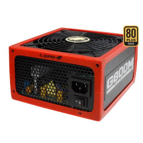 800w 80+ Gold Alimentation LEPA Semi Modulaire PSU PC ATX12V / EPS12V Certifiée Gaming