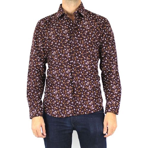 Chemise À Motifshomme Marron L