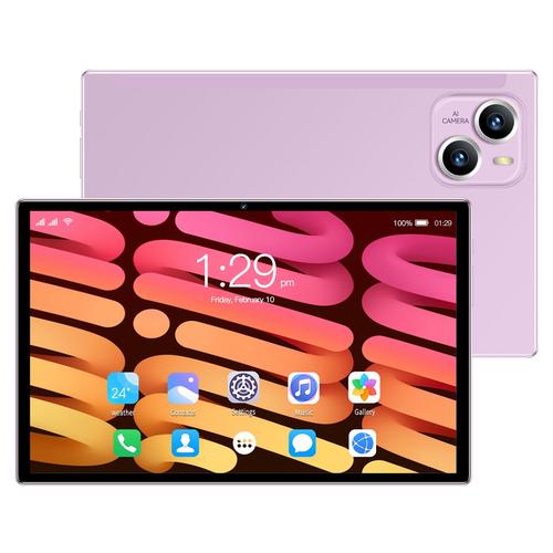 Tablette Android Pro Tablet PC AIR 5 12 Go + 512 Go 10.1 pouces HD Tablet PC - Violet