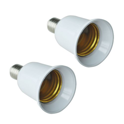 2X Adaptateur D'Ampoule LED CFL/Convertisseur de Douille E14 Vers E27
