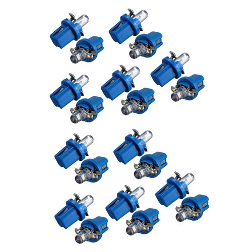 20x Ampoule Led Compteur Tableau De Bord B8-5d T5 Lampe Avec Support Bleu Tuning Auto Voiture