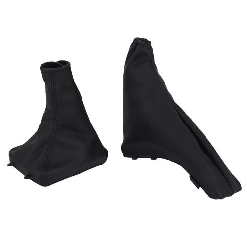 Car Pommeau De Levier Vitesse Gaiter Boot Cover Pu Cuir Stationnement Frein À Main Poignées Couvre Pour Opel G Zafira A 1998-2004