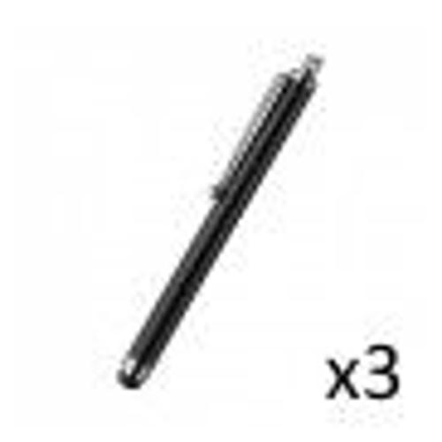 Grand Stylet X3 Pour Nokia 2.3 Smartphone Tablette Ecrire Universel Lot De 3 - Noir