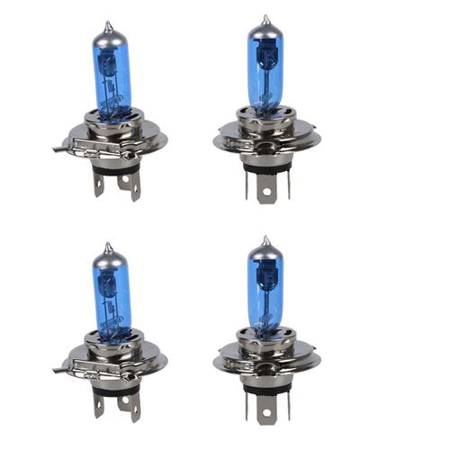 4x H4 Led Ampoules Lampe Blanc Hid Feux De Jour Phare 100w 12v Neuf