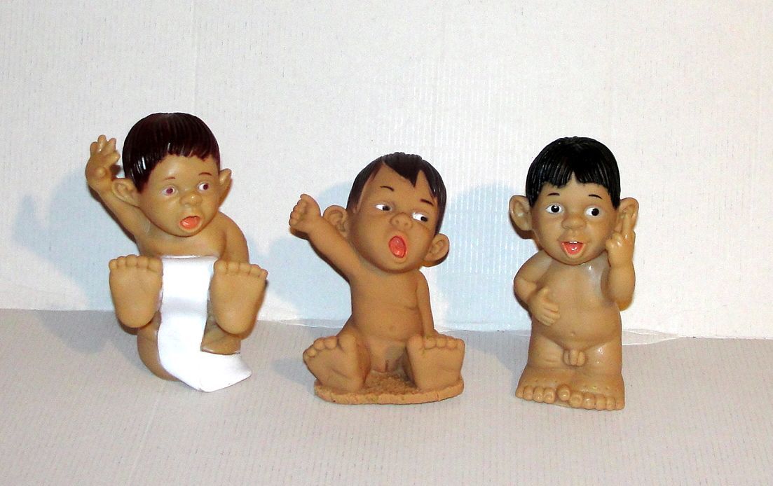 Bebe Gloobee Joimy Lot 3 Figurine Bebe Tout Nu 14 Cm Vintage Rakuten