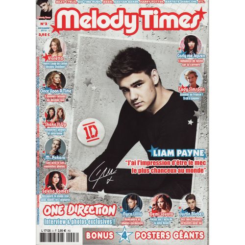 Melody Times / 12-2012 N°3 : One Direction (11p) - Justin Bieber (2p) - Selena Gomez (8p)