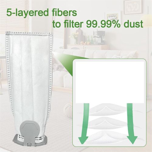 D'Aspirateur pour Kobold VK7 FP7, 8 Filtrants de Rechange et 2 Filtres Sans FP7