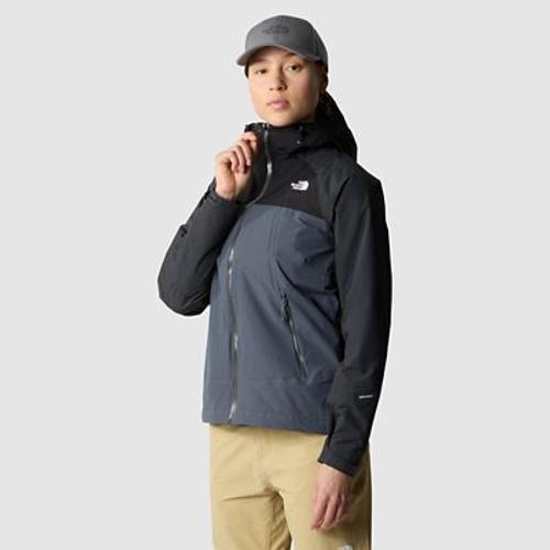 The North Face Veste À Capuche Stratos Pour Femme Vanadis Grey-Tnf Black-Asphalt Grey Taille Xl