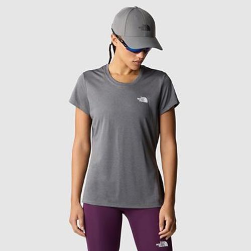 The North Face T-Shirt Reaxion Amp Pour Femme Smoked Pearl Dark Heather Taille S