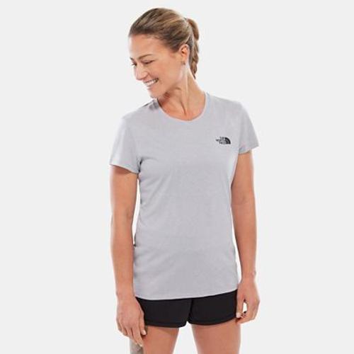 The North Face T-Shirt Reaxion Amp Pour Femme Tnf Light Grey Heather Taille S