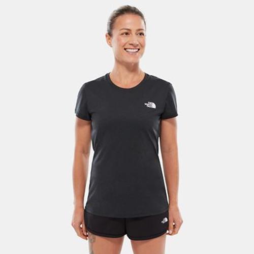 The North Face T-Shirt Reaxion Amp Pour Femme Tnf Black Heather Taille S