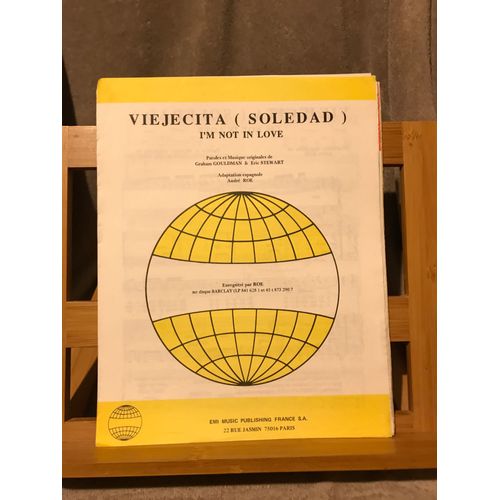 Viejecita Soledad Roe Partition Chant Piano Emi Music 1975
