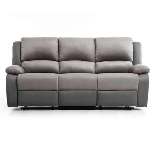 Paris Prix - Canapé De Relaxation "Polo" 193cm Gris Clair