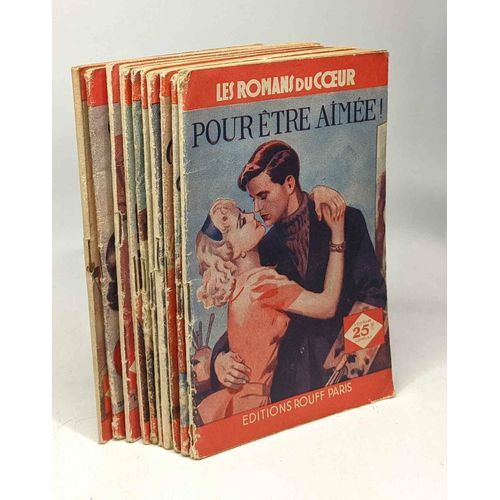 11 Livres Coll. Les Romans Du Coeur: Plus Que L'amour + Coeur De Femme + Jours D'épreuves + Le Dernier Baiser + Le Secrets Des Perles Noires (Suite Voir Description)