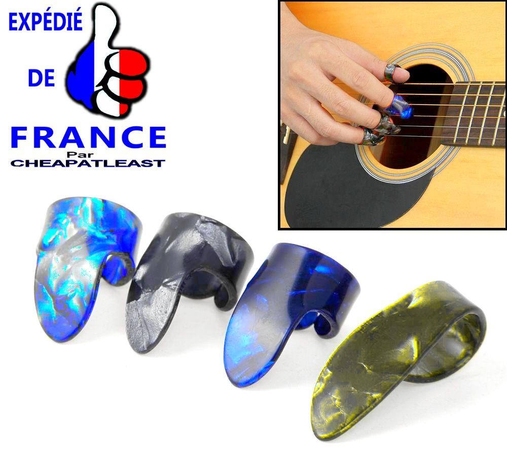 marque generique - 3 Pièces Médiator Guitare & 1 Pièce Porte-Pioche,  Différentes Couleurs Et Design Cool - Accessoires instruments à cordes -  Rue du Commerce