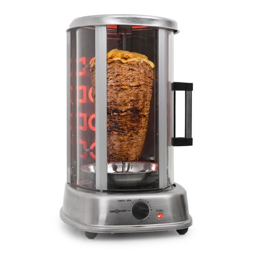 One Concept Kebab Master Pro Grill Vertical Tourne Broche 1500w Acier