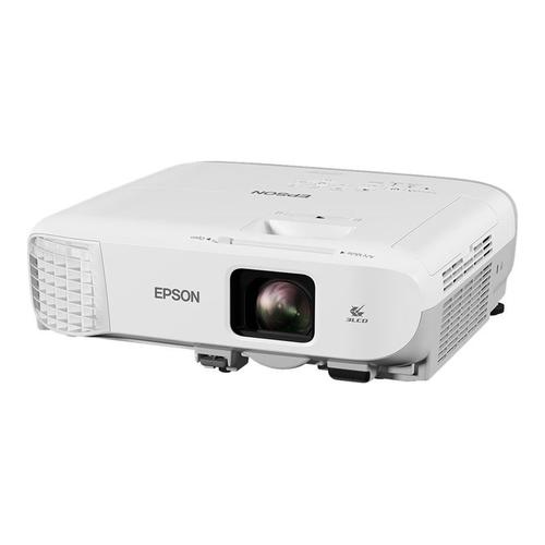 Epson EB-980W - Projecteur 3LCD - 3800 lumens (blanc) - 3800 lumens (couleur) - WXGA (1280 x 800) - 16:10 - 720p - LAN - gris, blanc