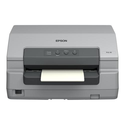 Epson PLQ 30M - Imprimante pour livrets - Noir et blanc - matricielle - 245 x 297 mm - 12 cpi - 24 pin - jusqu'à 624 car/sec - parallèle, USB 2.0, série