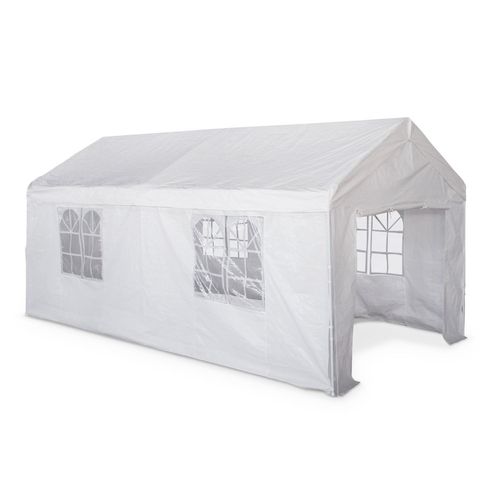 Tente De Réception - Burdigala 3x6m - Blanc. Connecteurs Métal. Tente De Jardin Idéale Pour
