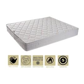 Matelas + Alèse 90x190 X 19 Cm Très Ferme - Déhoussable Housse