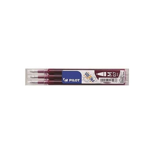 Pilot Lot De 3 Recharge Roller Frixion Ball Bls-Fr7 Pointe Moyenne Bordeaux