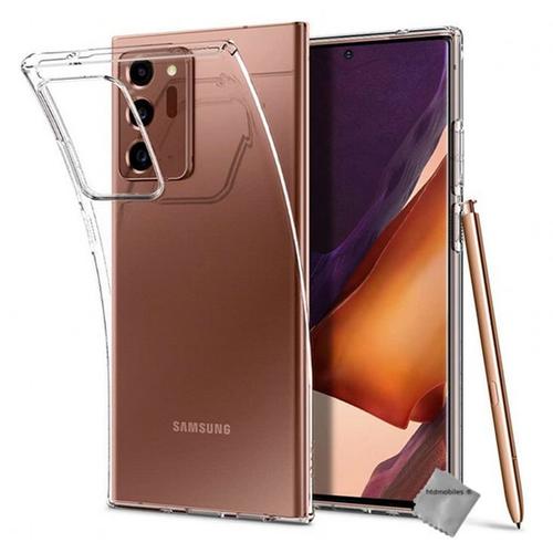 Housse Etui Coque Gel Samsung Galaxy Note 20 Ultra + Verre Trempe - Transparent Tpu