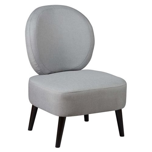 Skalan - Fauteuil Crapaud Tissu Coloris Gris Souris