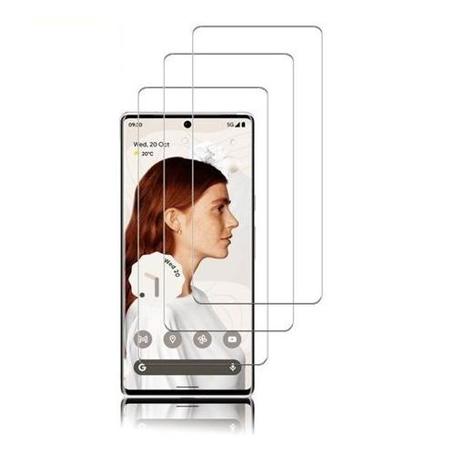 Hqselection® Lot De 3 Verre Trempé Pour Google Pixel 6 .Film De Protection D'écran Transparent - Anti Rayures - Ultra Résistant Dureté 9h