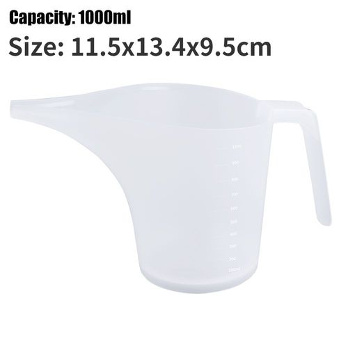 Pot De 1000ml En Plastique Avec Échelle, Entonnoir, Tasse De Cuisson, Gâteau, Bec Pointu, Entonnoir De Cuisine, Outil De Boulangerie, Fournitures De Pichet De Mesure Liquide