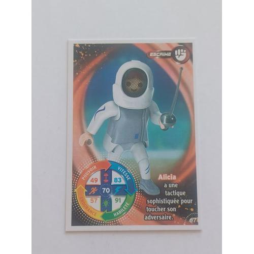 Carte Carrefour Playmobil 2021 Le Monde Du Sport Escrime 67