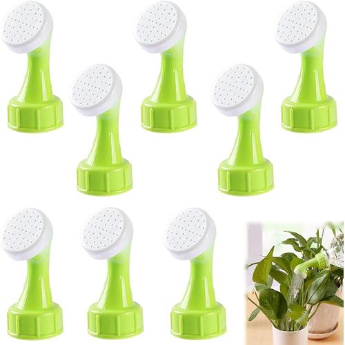 Bouchon de Bouteille d'eau Arroseurs, 8 Pcs Embout d'arrosoir Portable pour Bouteilles Arroseur Bouchon de Bouteille Pomme de Douche Outils de Jardin Plastique Darrosage pour Bouteilles