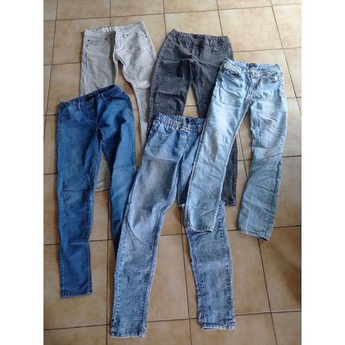 Lot De 5 Jeans (Kiabi, Garcia, Ycc) – 12 Ans