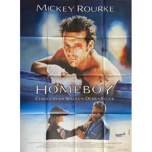 Homeboy - Affiche Originale De Cinéma - Format 120x160 Cm - Un Film De Michael Seresin Avec Mickey Rourke, Christopher Walken, Debra Feuer, Thomas Quinn, Kevin Conway - Année 1988