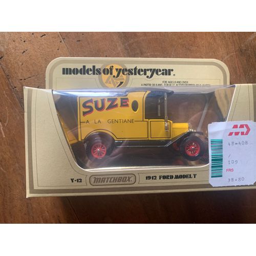 Ford Model T Suze À La Gentiane Matchbox Y12 Avec Boite-Matchbox