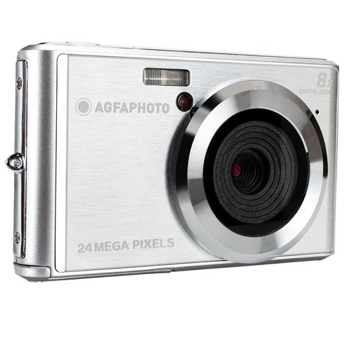 AGFA PHOTO Realishot DC5500 - Appareil Photo Numérique Compact, 24 MP, 2.4'' LCD, Zoom Digital 8x, Batterie Lithium - Silver - Silver