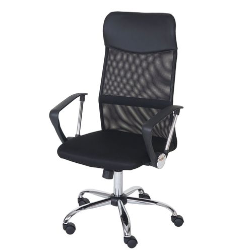 Fauteuil/Siège De Bureau Oslo, Ergonomique, Simili-Cuir/Filet, Noir