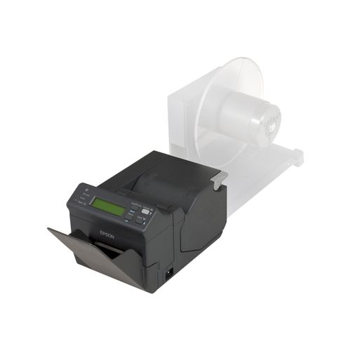 Epson TM L500A - Imprimante de reçus - thermique en ligne - Rouleau (8,25 cm), 82.5 x 203.2 mm - 203 dpi - jusqu'à 250 mm/sec - USB 2.0, série - outil de coupe - gris foncé