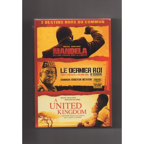 3 Destins Hors Du Commun - Coffret 3 Dvd ( A United Kingdom - Mandela - Le Dernier Roi D'ecosse)