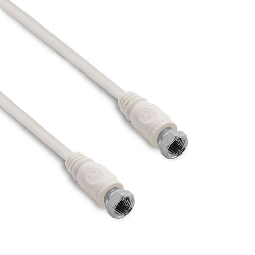 Câble TV satellite coaxial fiches F mâle/mâle 2 m